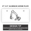 2" X 4" Aluminum License Plate  Thumbnail