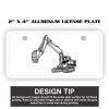 2" X 4" Aluminum License Plate  Thumbnail