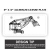 2" X 4" Aluminum License Plate  Thumbnail