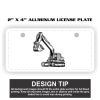 2" X 4" Aluminum License Plate  Thumbnail