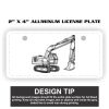 2" X 4" Aluminum License Plate  Thumbnail