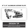 2" X 4" Aluminum License Plate  Thumbnail