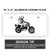 2" X 4" Aluminum License Plate  Thumbnail