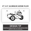 2" X 4" Aluminum License Plate  Thumbnail