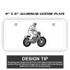 2" X 4" Aluminum License Plate  Thumbnail