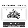 2" X 4" Aluminum License Plate  Thumbnail