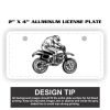 2" X 4" Aluminum License Plate  Thumbnail