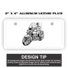 2" X 4" Aluminum License Plate  Thumbnail