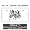2" X 4" Aluminum License Plate  Thumbnail