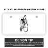 2" X 4" Aluminum License Plate  Thumbnail