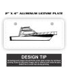2" X 4" Aluminum License Plate  Thumbnail