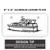 2" X 4" Aluminum License Plate  Thumbnail