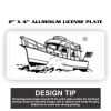 2" X 4" Aluminum License Plate  Thumbnail