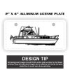 2" X 4" Aluminum License Plate  Thumbnail