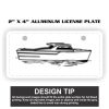 2" X 4" Aluminum License Plate  Thumbnail