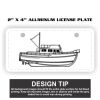 2" X 4" Aluminum License Plate  Thumbnail