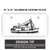 2" X 4" Aluminum License Plate  Thumbnail