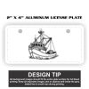 2" X 4" Aluminum License Plate  Thumbnail