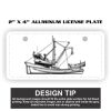 2" X 4" Aluminum License Plate  Thumbnail