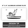 2" X 4" Aluminum License Plate  Thumbnail