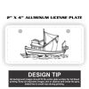 2" X 4" Aluminum License Plate  Thumbnail