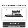 2" X 4" Aluminum License Plate  Thumbnail