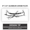2" X 4" Aluminum License Plate  Thumbnail