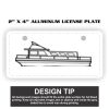2" X 4" Aluminum License Plate  Thumbnail