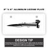 2" X 4" Aluminum License Plate  Thumbnail