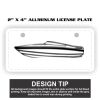 2" X 4" Aluminum License Plate  Thumbnail
