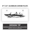 2" X 4" Aluminum License Plate  Thumbnail