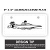 2" X 4" Aluminum License Plate  Thumbnail