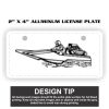 2" X 4" Aluminum License Plate  Thumbnail
