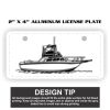 2" X 4" Aluminum License Plate  Thumbnail