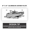 2" X 4" Aluminum License Plate  Thumbnail