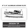 2" X 4" Aluminum License Plate  Thumbnail