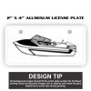 2" X 4" Aluminum License Plate  Thumbnail