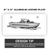 2" X 4" Aluminum License Plate  Thumbnail