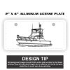 2" X 4" Aluminum License Plate  Thumbnail