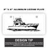 2" X 4" Aluminum License Plate  Thumbnail