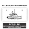 2" X 4" Aluminum License Plate  Thumbnail