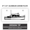2" X 4" Aluminum License Plate  Thumbnail