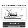 2" X 4" Aluminum License Plate  Thumbnail