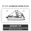 2" X 4" Aluminum License Plate  Thumbnail