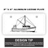 2" X 4" Aluminum License Plate  Thumbnail