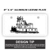 2" X 4" Aluminum License Plate  Thumbnail