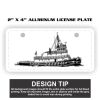 2" X 4" Aluminum License Plate  Thumbnail