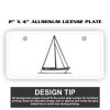 2" X 4" Aluminum License Plate  Thumbnail
