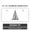 2" X 4" Aluminum License Plate  Thumbnail