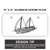 2" X 4" Aluminum License Plate  Thumbnail